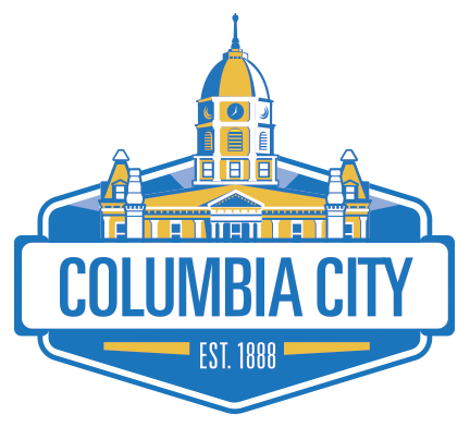 city of columbia city, indiana – government logo